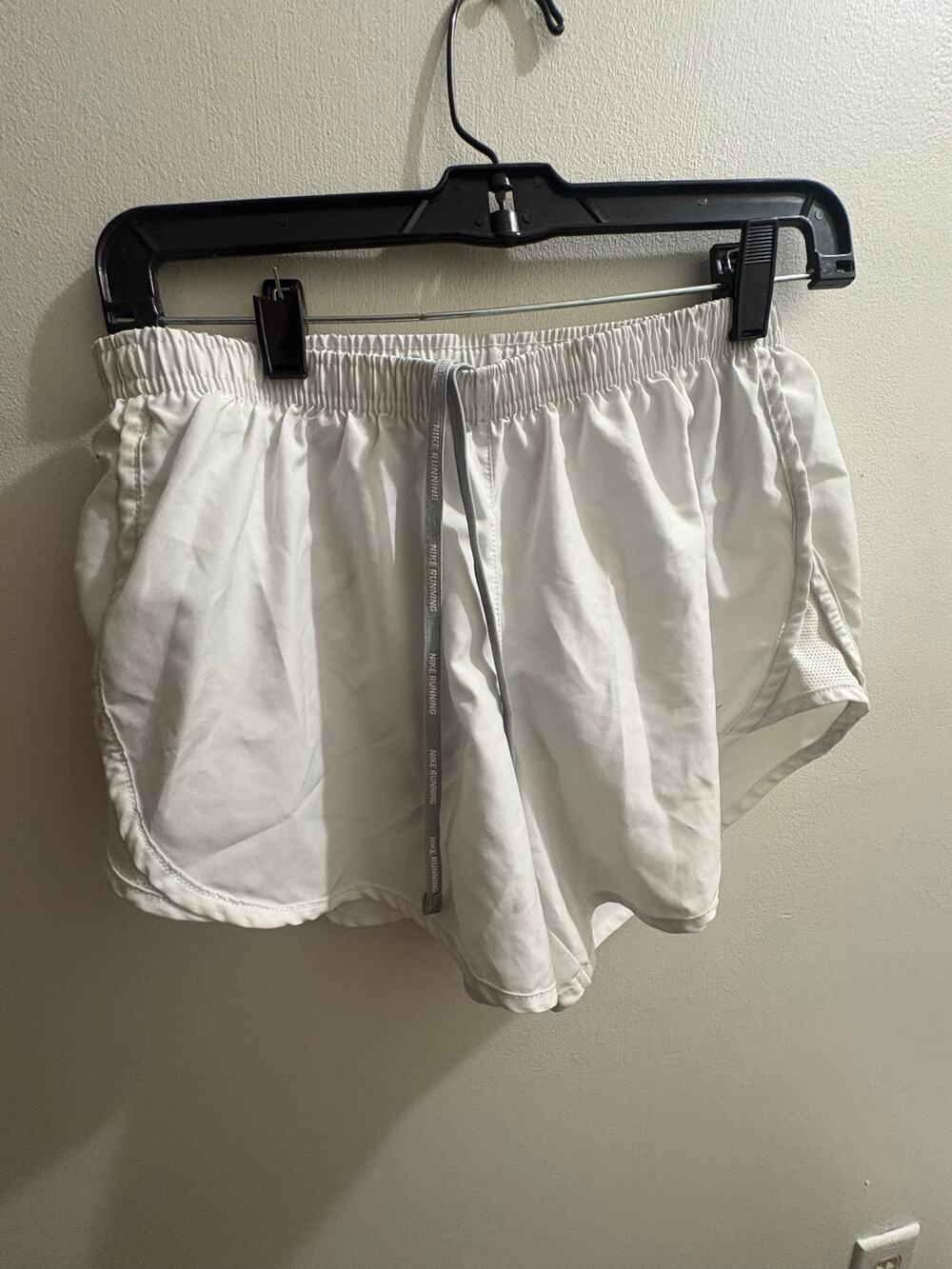 White Nike Dri-FIT Tempo Running Shorts